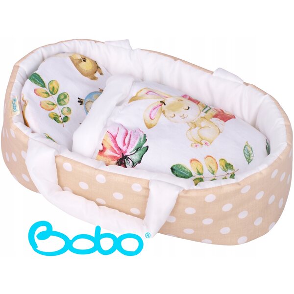 BOBO Babytrage für Puppen bis 35 cm mit Märchentiere-Motiv