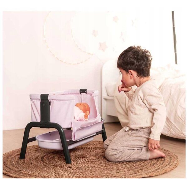 SMOBY Maxi-Cosi Lettino per Bambole Regolabile con Ripiano Rosa