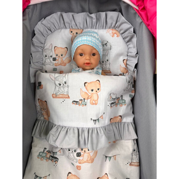 SELINE SLEEP Puppenbettwäsche – Bettdecken- und Kissenset, polnische Produktion