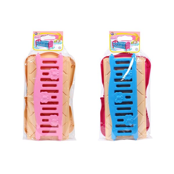 Letto grande per bambola Technok MINI HOUSE in plastica per bambini 3+ anni