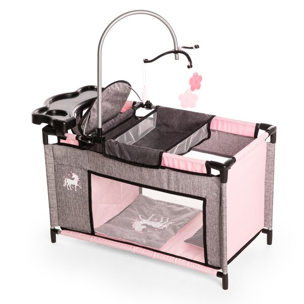 Bayer Design Multifunktionsbett für Puppen mit Zubehör und Wickeltisch