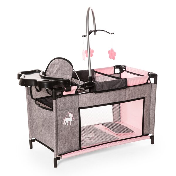 Bayer Design Multifunktionsbett für Puppen mit Zubehör und Wickeltisch