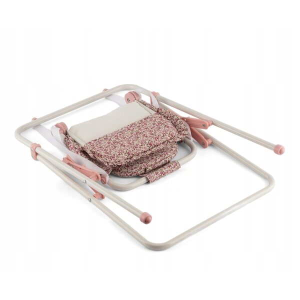 Altalena per bambole Martina ASI con motivo floreale rosa e beige, 36-46 cm