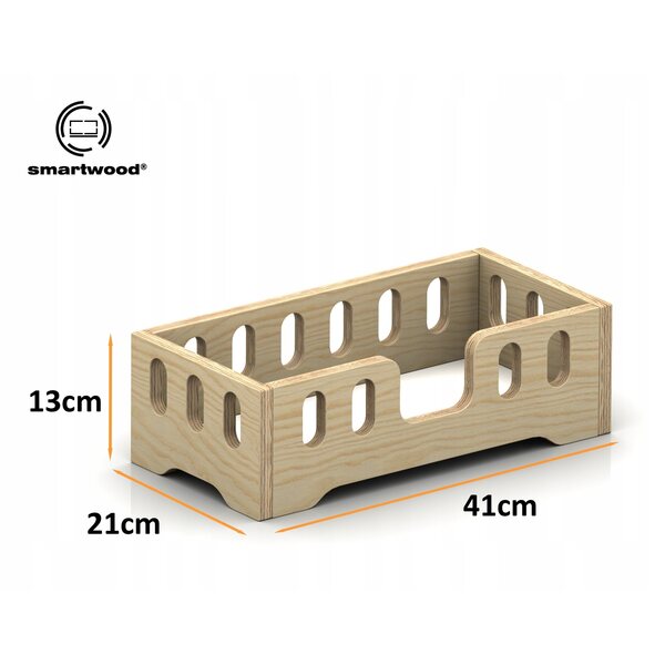 Lettino in Legno Naturale per Bambole, Sicuro ed Ecologico, Ideale per Bambine