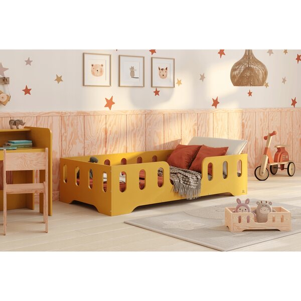 Lettino in Legno Naturale per Bambole, Sicuro ed Ecologico, Ideale per Bambine