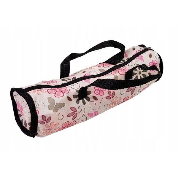 Letto per bambole LEAN Toys Alice rosa con fiori, pieghevole e con accessori