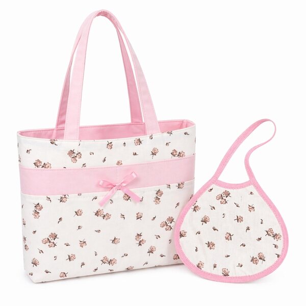 Organizer-Tasche mit Lätzchen für Reborn Baby Doll Zubehör 30x25 cm