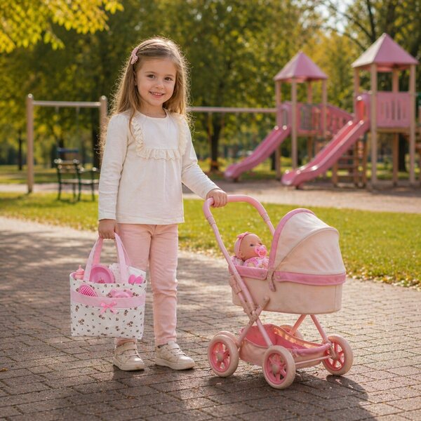 Organizer-Tasche mit Lätzchen für Reborn Baby Doll Zubehör 30x25 cm