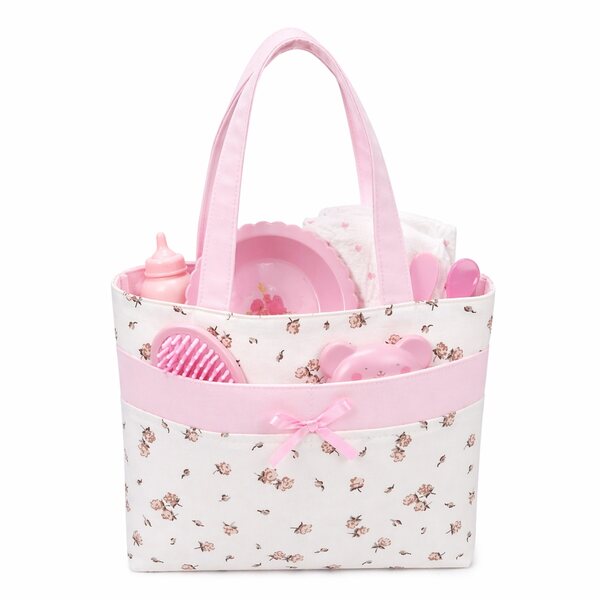 Organizer-Tasche mit Lätzchen für Reborn Baby Doll Zubehör 30x25 cm