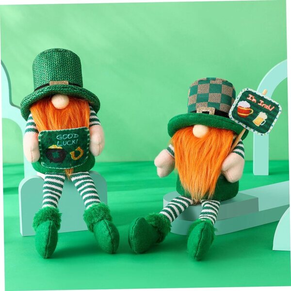 Vaguelly 2 Stück St. Patrick's Day Puppe Heim- und Partydekoration 30 cm