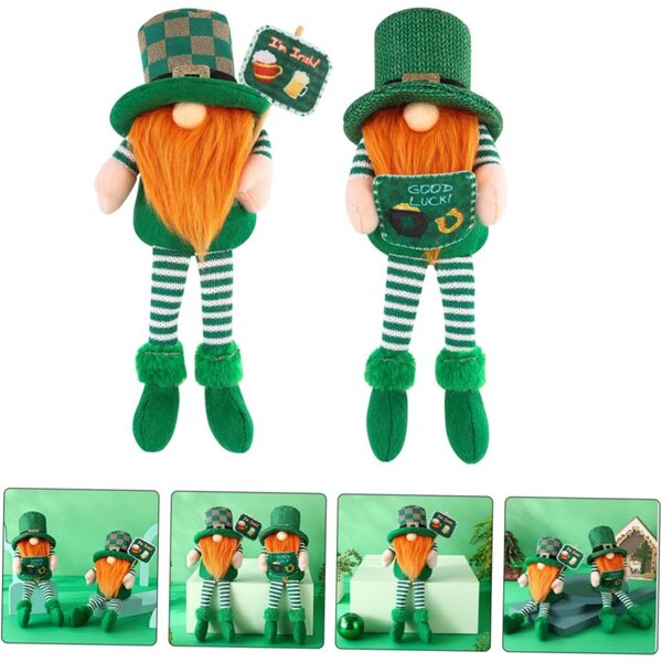 Vaguelly 2 Stück St. Patrick's Day Puppe Heim- und Partydekoration 30 cm