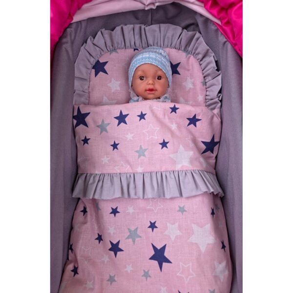 Biancheria da letto per bambole SELINE SLEEP - un set di produzione polacca con piumone e cuscino