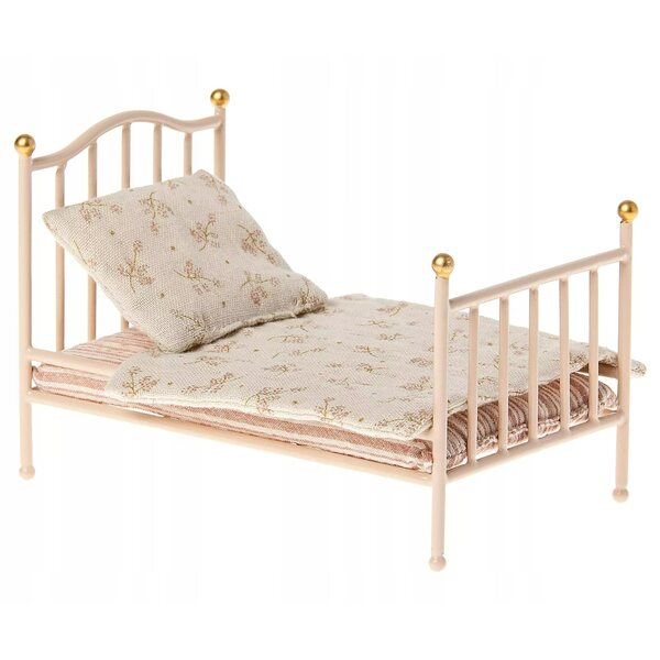 Letto vintage in metallo per topolini Maileg, età 3+