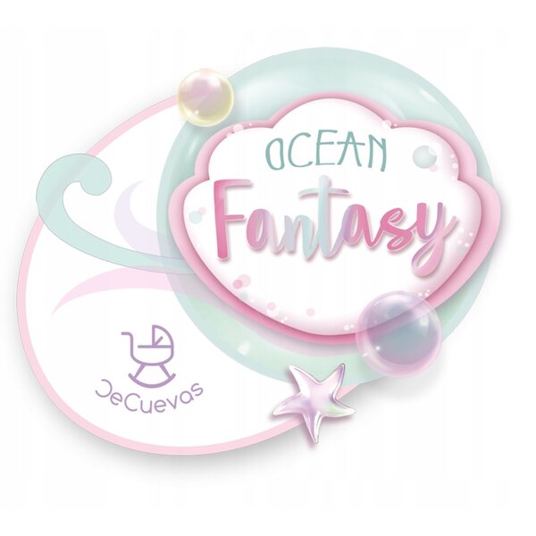Culla per bambole Luna DeCuevas Ocean Fantasy, elegante e dettagliata