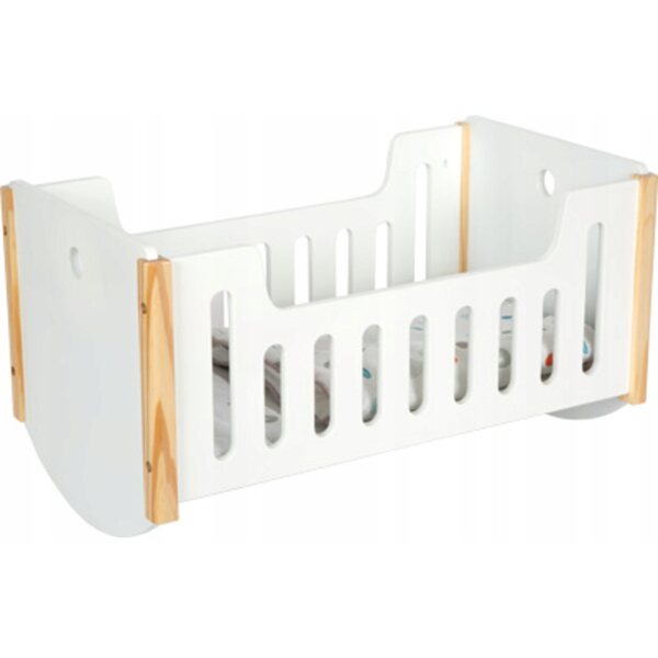 Holzwiege für Puppen mit Kissen und Decke Small Foot Weiß