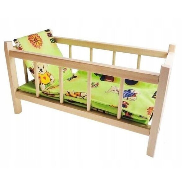 Holzbett für Janex-Puppen – Pflege- und Fantasiespiel für Kinder ab 3 Jahren