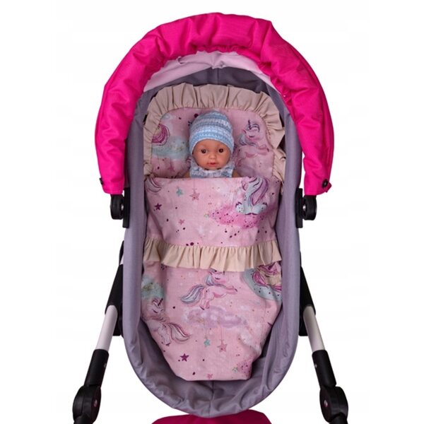 SELINE SLEEP Puppenbettwäsche – Bettdecke und Kissen, polnische Produktion