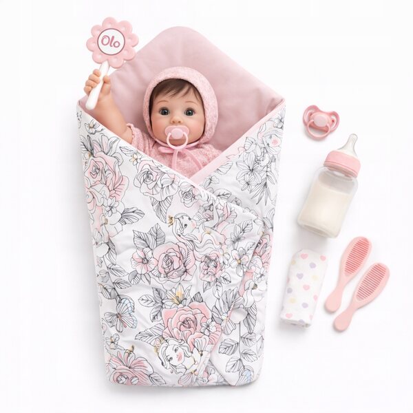 Φάκελος για κούκλες Pink Princess 40-47 cm Pracownia Krawiecka Olo