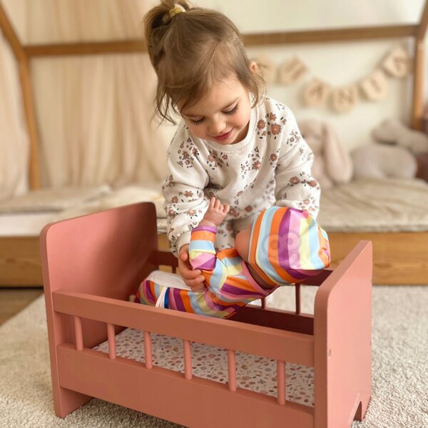 Woopie-Kleidungsset für 43–46 cm große Puppen mit Body, Pyjama und Einhornhut