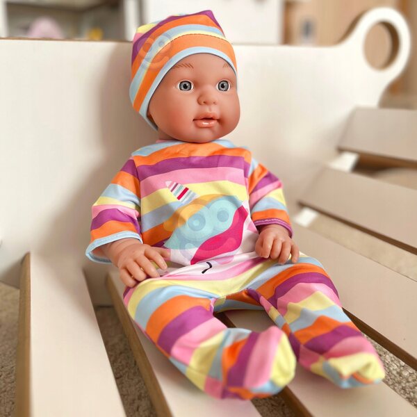 Woopie-Kleidungsset für 43–46 cm große Puppen mit Body, Pyjama und Einhornhut