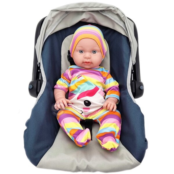 Woopie-Kleidungsset für 43–46 cm große Puppen mit Body, Pyjama und Einhornhut