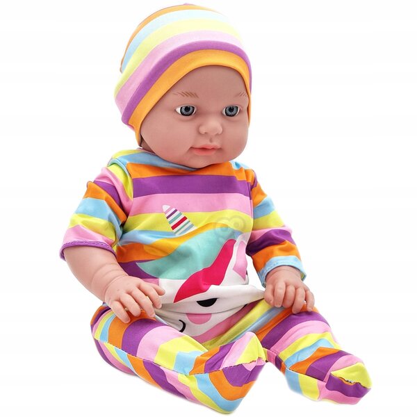 Woopie-Kleidungsset für 43–46 cm große Puppen mit Body, Pyjama und Einhornhut
