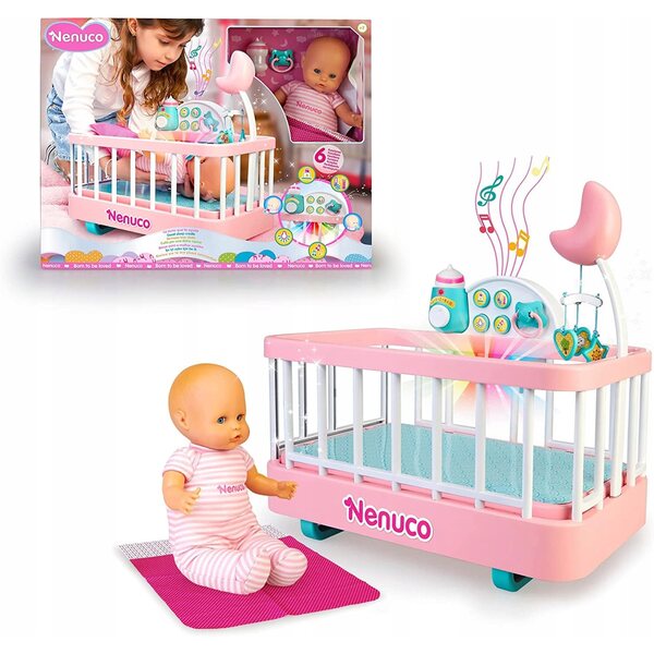 Nenuco Lettino Interattivo con Bambola Usato per Bambini da 3 Anni