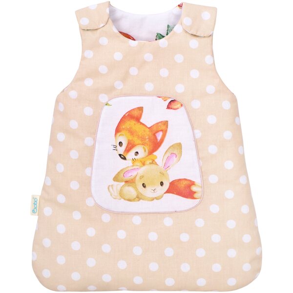 Schlafsack für BOBO-Puppe mit Baumwollapplikation, für Kinderbett und Wiege