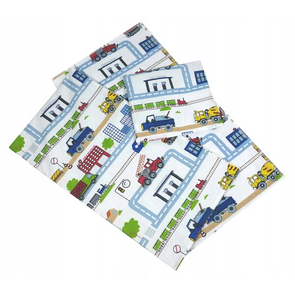 3-teiliges Bettwäscheset für Puppenbett 100 % Baumwolle AkcesBaby 45x24 cm