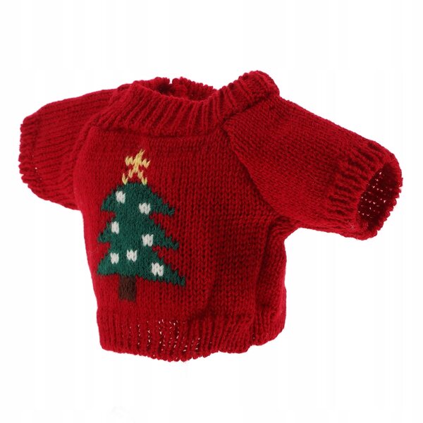 Maglione Rosso in Lana per Bambole, Morbido e Artigianale, Accessori Inclusi