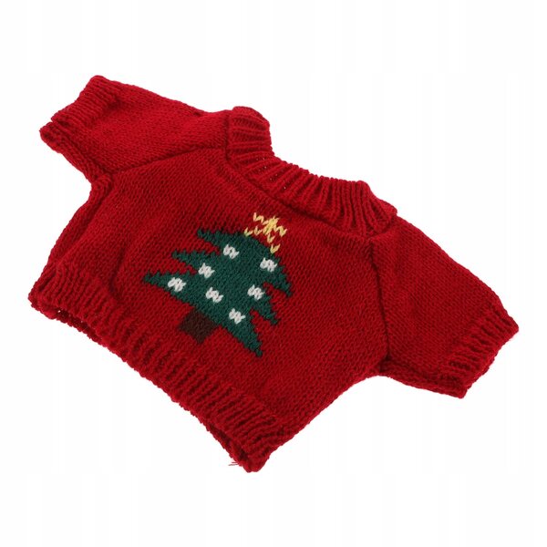 Maglione Rosso in Lana per Bambole, Morbido e Artigianale, Accessori Inclusi