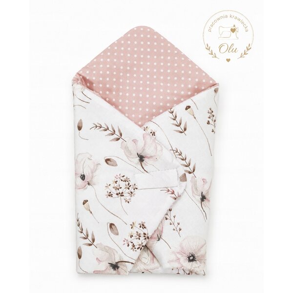 Becik für Puppen 30-35 cm Pink Collection, rosa mit Rüschen Pracownia Krawiecka Olo