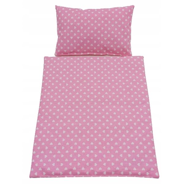 Set di biancheria per bambole in cotone colorato con imbottitura anallergica