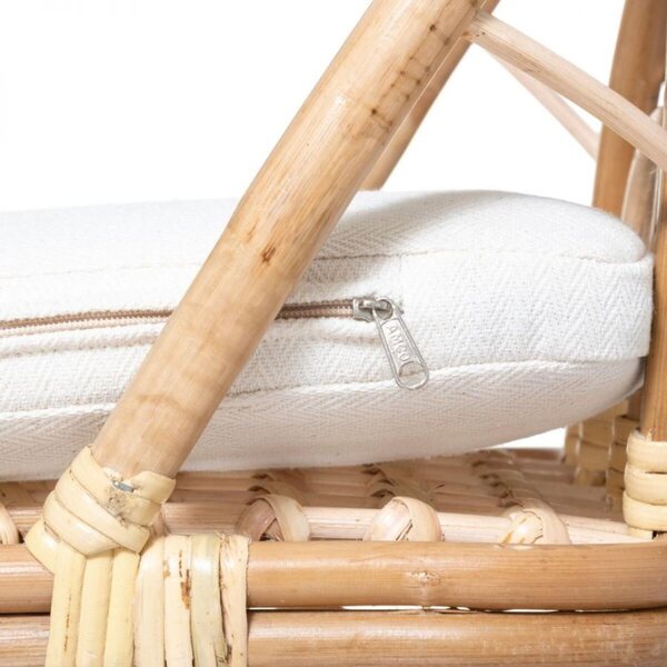 Boho-Kinderbett aus natürlichem Rattan für Puppen, Öko-Spielzeug für Kinderzimmer