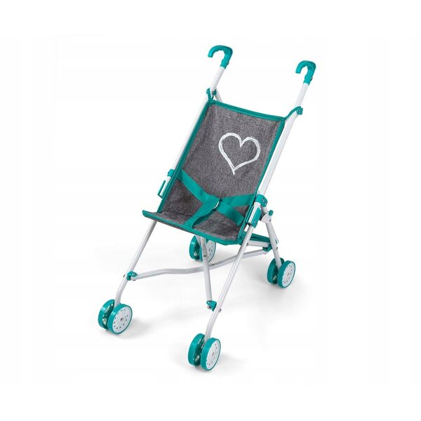 Passeggino per bambole Milly Mally Julia Prestige Mint, leggero e pieghevole