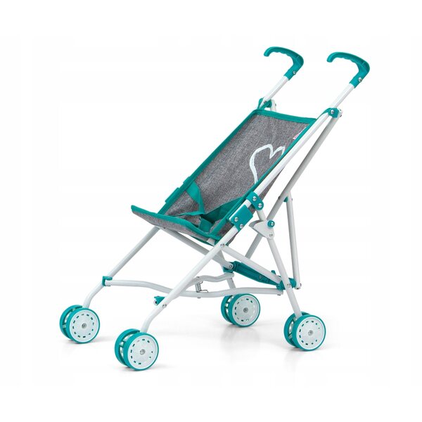 Passeggino per bambole Milly Mally Julia Prestige Mint, leggero e pieghevole