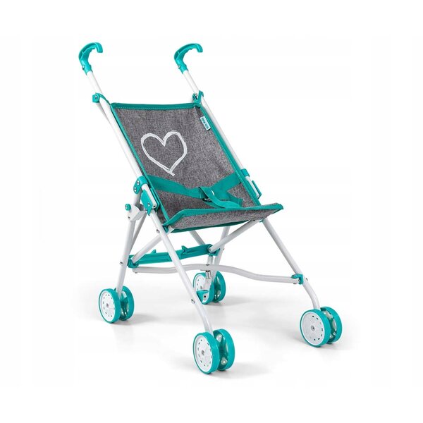 Passeggino per bambole Milly Mally Julia Prestige Mint, leggero e pieghevole