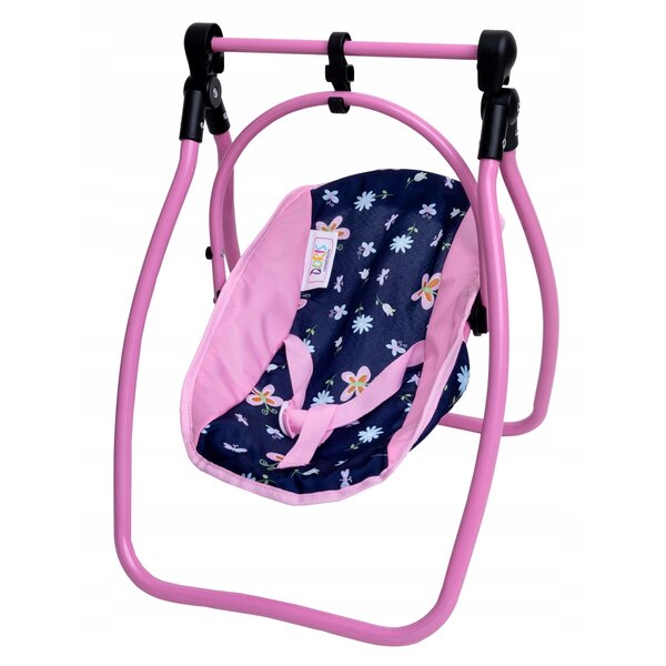 4in1 Set DORIS für Puppen: Kinderbett, Hochstuhl, Schaukel und Bettwäsche