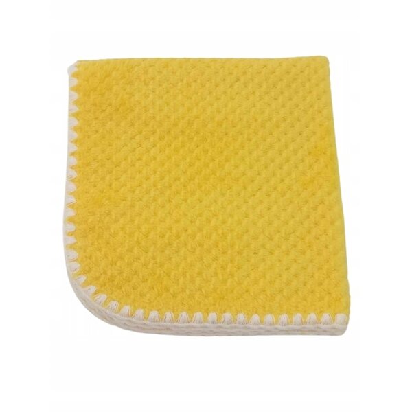 Coperta per bambole double-face, soffice, gialla con motivo di ananas, 50x53 cm