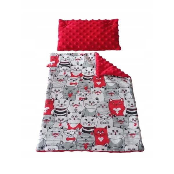 Komplettes Puppenwäsche-Set mit Kissen und Decke – verschiedene Modelle