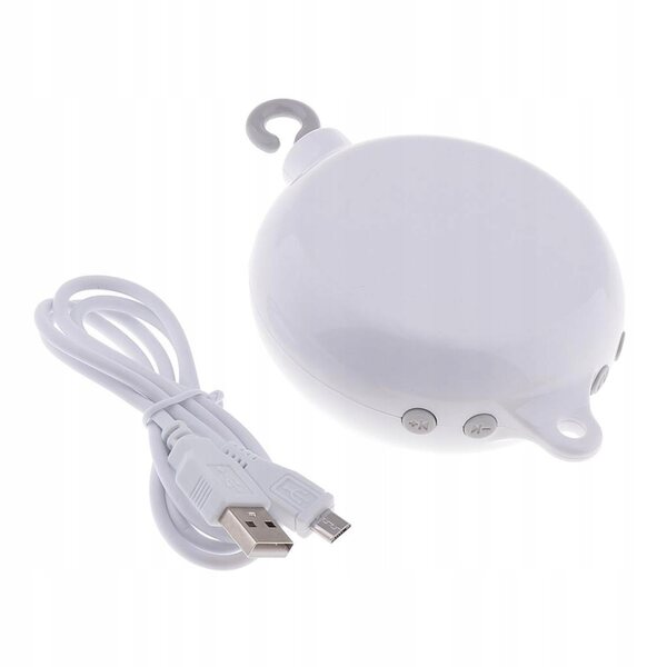 Carillon Rotante per Neonati con 35 Melodie e Slot USB/TF Card