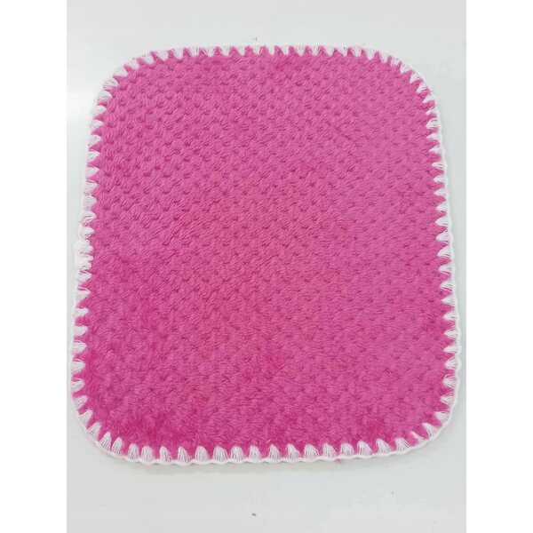 Weiche Wendedecke für Puppen 31x24 cm Fuchsiarosa Weich