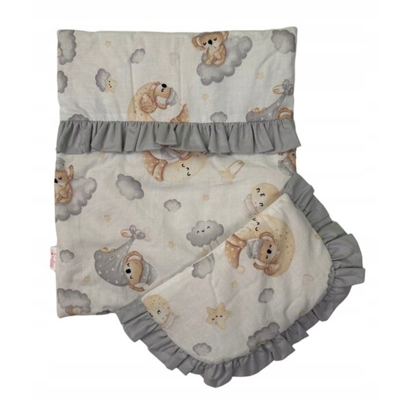 SELINE SLEEP Puppenbettwäsche – Bettdecke und Kissen, polnische Produktion