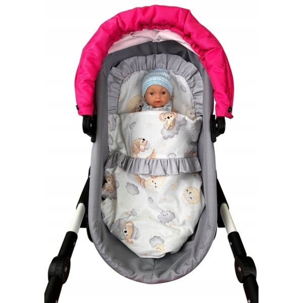 SELINE SLEEP Puppenbettwäsche – Bettdecke und Kissen, polnische Produktion