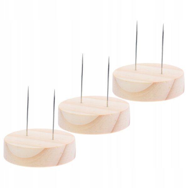 Set 3 Stand Espositivi in Legno e Metallo per Bambole, Stabile e Portatile