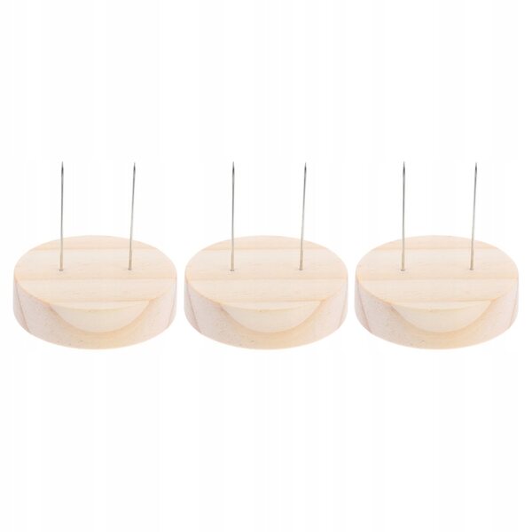 Set mit 3 Präsentationsständern aus Holz und Metall für Puppen, stabil und tragbar