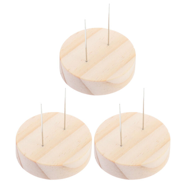 Set mit 3 Präsentationsständern aus Holz und Metall für Puppen, stabil und tragbar