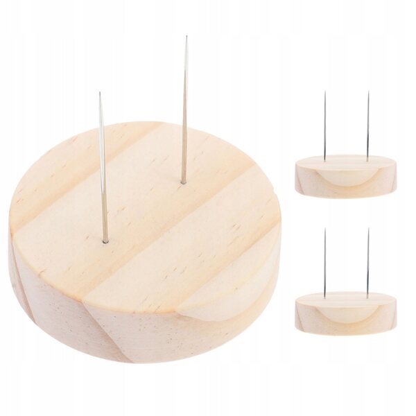 Set mit 3 Präsentationsständern aus Holz und Metall für Puppen, stabil und tragbar