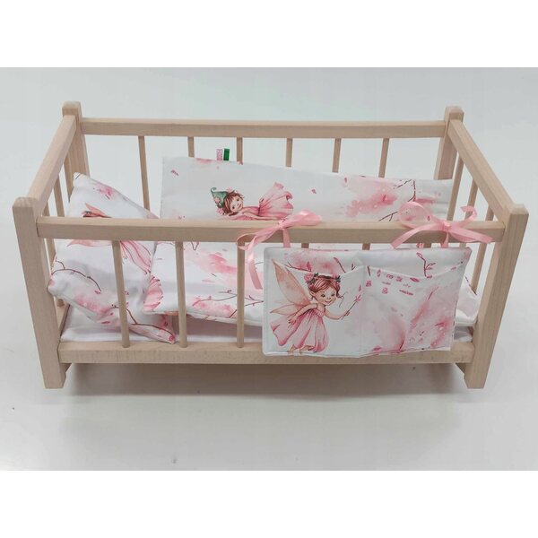 Puppenbettwäscheset mit Organizer für Kinderbett und Kinderwagen