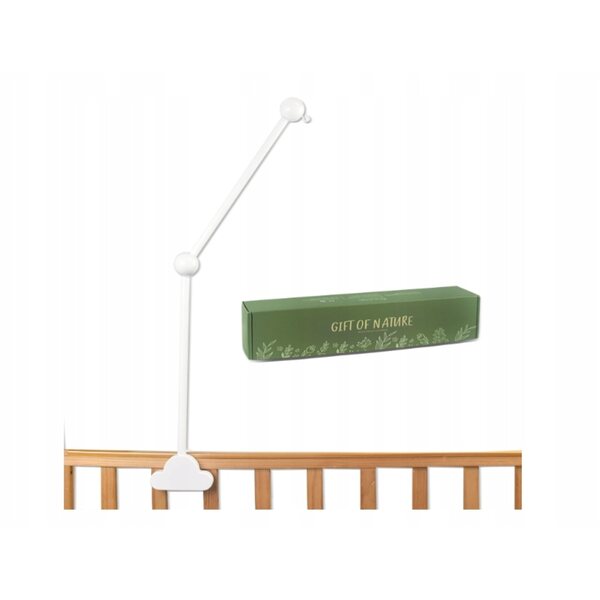 Braccio mobile in legno bianco per lettino, altezza 73 cm, per bambini 0+